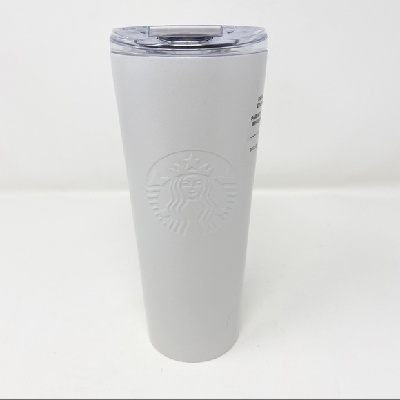 STARBUCKS WEDDING Pearl White Shimmer‎ Stainless Steel Cold Brew Tumbler - Picture 9 of 11